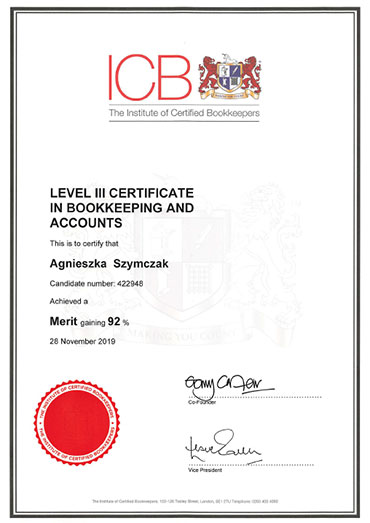 ICB Level III Certificate