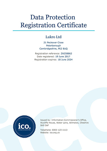 ICO Registration Certificate 2024